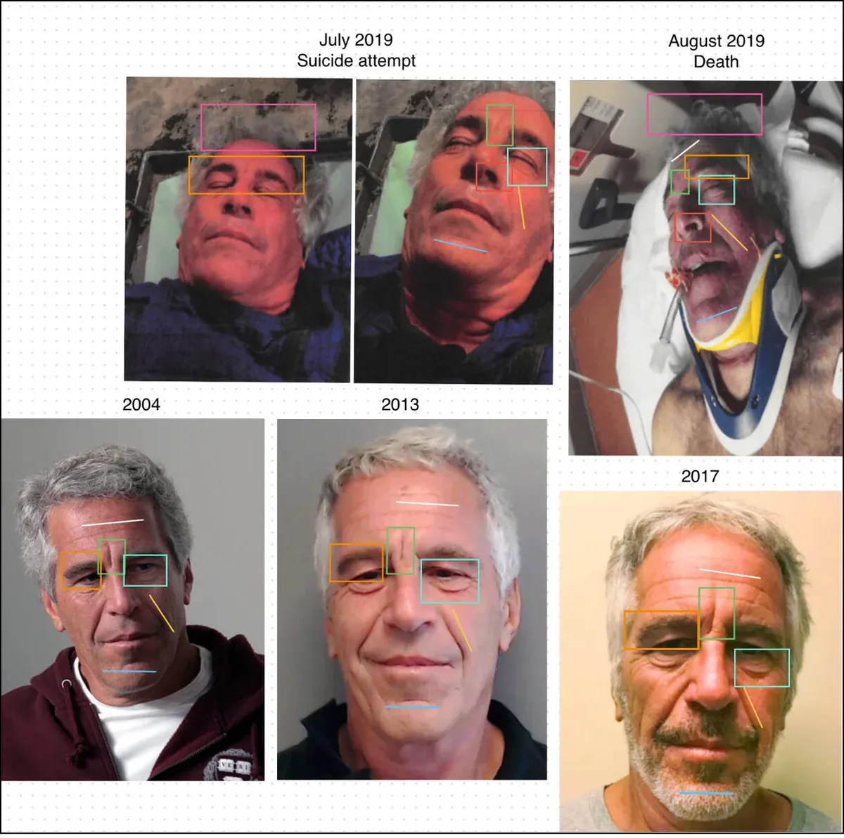 密码保护:U.S.! The Epstein Files2026.5.23 Here is who Epstein’s longtime assistant accused of sexual abuse2026.5.22 Former Jeffrey Epstein assistant tells House Oversight Committee he abused her for years2026.5.21 Epstein island trespasser says he was hog-tied, thrown into “dungeon”2026.5.21 Epstein’s longtime assistant accused three previously unknown abusers connected to him, Oversight chair says2026.5.21 Former Epstein assistant to appear before House committee. Sarah Kellen alleges that Jeffrey Epstein sexually abused her for years.2026.5.19 Why data sleuths are archiving the Jeffrey Epstein files: ‘We want to provide some clarity’2026.5.8 Epstein cellmate says he found a suicide note. Justice Department says it’s seeing it for first time2026.5.8 What to know about Jeffrey Epstein’s ex-cellmate and the note he says he found2026.5.7 Jeffrey Epstein jail pal ‘100%’ sure sexual predator killed himself2026.5.7 Epstein suicide note has same language as note found after death, former cellmate’s lawyer says2026.5.6 Jeffrey Epstein’s barely legible alleged suicide note revealed: ‘Time to say goodbye’2026.5.6 Epstein files: Commerce Sec. Howard Lutnick questioned by House Oversight panel2026.5.6 Epstein-linked billionaire accused of rape privately reached out to federal judge to defend his ‘good name’2026.5.5 Federal prosecutors support unsealing purported Jeffrey Epstein suicide note2026.5.4 Who is Howard Lutnick and what’s his connection to Jeffrey Epstein?2026.5.4 Epstein survivors testify at N.Y. state Capitol to advocate for stronger survivor protections2026.5.4 Four Epstein Victims Ask N.Y. Lawmakers to Open His Estate to Lawsuits2026.5.1 Bard College President Leon Botstein retiring after Jeffrey Epstein ties detailed2026.4.30 Jeffrey Epstein’s Possible Suicide Note Hidden From Public View2026.4.24 Justice Department’s watchdog is reviewing compliance with the law mandating Epstein files release2026.4.23 Ghislaine Maxwell again asks judge to vacate her sex trafficking conviction and release her2026.4.22 Epstein’s victims say other men abused them. Files shed little light on how investigators followed up2026.4.22 Epstein survivor says it’s not too late to expose what happened at his New Mexico ranch2026.4.10 Melania Trump denies relationship with Epstein, urges Congress to hold hearing with survivors2026.4.9 Epstein files: Full list of names in disgraced financier’s contact book2026.4.6 New details about Epstein’s lenient plea deal and jail term emerge from DOJ files2026.4.3 After the release of the Epstein files, why have there been so few arrests?2026.4.1 DOJ told judge emails suggested Maxwell was arranging young women to have sex with Prince Andrew2026.3.21 Manglende eposter: – Borte vekk for lenge siden2026.3.20 Mette-Marit: Les hele intervjuet om Epstein-kontakten2026.3.20 Norway’s crown princess talks about her ties to Epstein for the first time2026.3.20 Norway’s crown princess breaks silence, claiming she was ‘manipulated and deceived’ by Epstein2026.3.13 Epstein’s island: Inside the Caribbean fiefdom where he wooed the wealthy and abused girls2026.3.7 Prison guards discussed cover-up of Epstein’s death, inmate tells FBI2026.3.6 DOJ releases Epstein files containing sexual assault allegations against Trump2026.3.3 Hillary Clinton told House panel probing Epstein, ‘I’ve given the same answers over and over again’2026.3.3 Bill Clinton, in deposition, said he never saw Epstein sexually abuse women or girls2026.2.27 The most viral Jeffrey Epstein conspiracy theories, debunked2026.2.19 Here’s what’s in the Epstein files about former Prince Andrew2026.2.8 4 takeaways from the Epstein files about the FBI investigation of possible sex trafficking2026.1.31 Times reporters and editors are digging through millions of pages of Jeffrey Epstein documents released by the Justice Department, and tracking the fallout.2026.1.30 More than 500 people were reviewing Epstein records and redacting “millions” of pages, Justice Department said. “This production may include fake or falsely submitted images, documents or videos, as everything that was sent to the FBI by the public was included in the production that is responsive to the Act,”the department said, referencing the Epstein Files Transparency Act.2026.1.30 Justice Dept. releasing more than 3 million pages, 2,000 videos and 180,000 images2025.7.24 A timeline of the Jeffrey Epstein investigation, now 20 years old2025.4.25 Virginia Giuffre, one of the most prominent survivors of Jeffrey Epstein’s sexual abuse, has died by suicide. Virginia Giuffre’s posthumous memoir, Nobody’s Girl: A Memoir of Surviving Abuse and Fighting for Justice, is scheduled for release on October 21, 2025